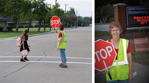Crossing Guard at Cullins-Lake Pointe ES Pushes Through Adversity to Continue Doing what she Loves 